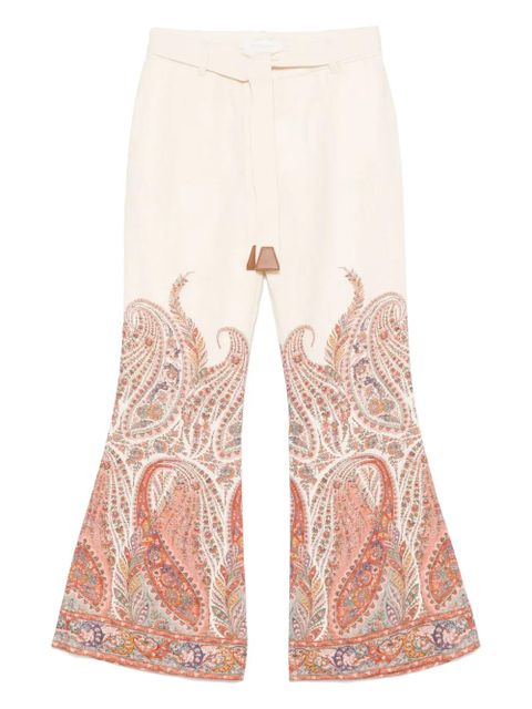ZIMMERMANN paisley-print trousers - Neutrals - zdjęcie produktu nr 1