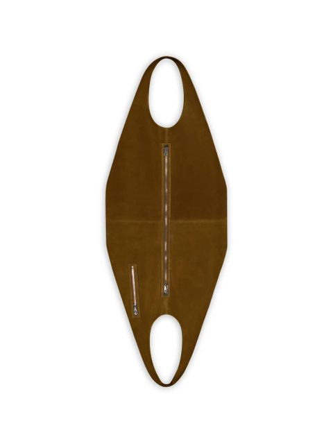 Coperni XL Folded suede shoulder bag - Brown