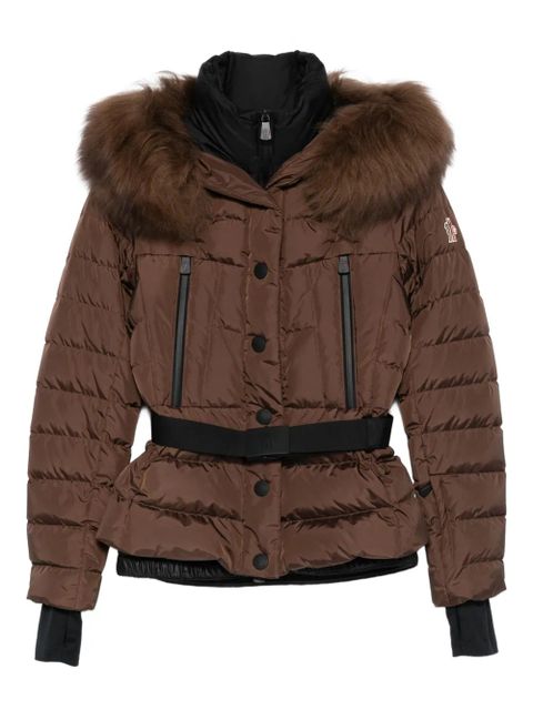 Moncler belted puffer jacket - Brown - zdjęcie produktu nr 1