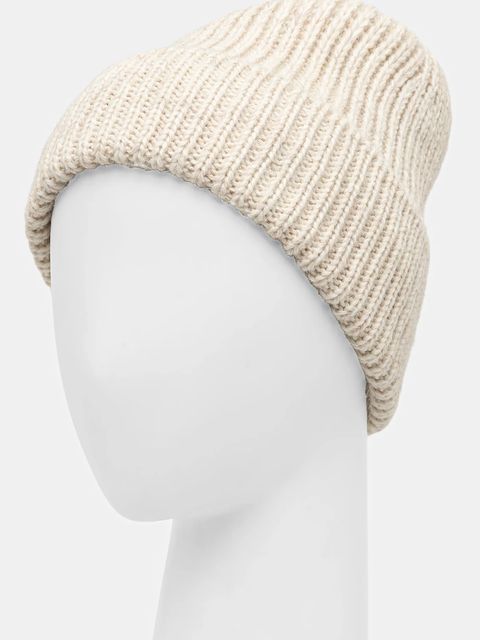 Answear.LAB czapka z wełną kolor beżowy