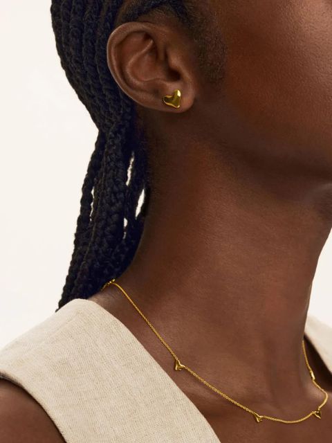 Monica Vinader heart stud earrings - Gold - zdjęcie produktu nr 2