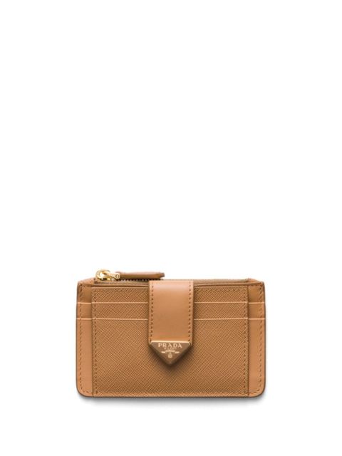 Prada Saffiano card holder - Brown - zdjęcie produktu nr 1