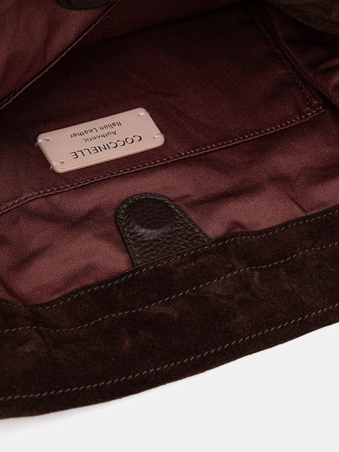 Coccinelle torebka zamszowa COCCINELLEDULSE SUEDE kolor brązowy E1 SS6 11 01 01