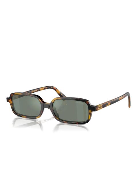 Miu Miu Eyewear rectangle-frame sunglasses - Brown - zdjęcie produktu nr 2