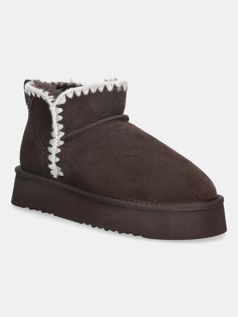 Answear.LAB śniegowce zamszowe kolor brązowy - zdjęcie produktu nr 1