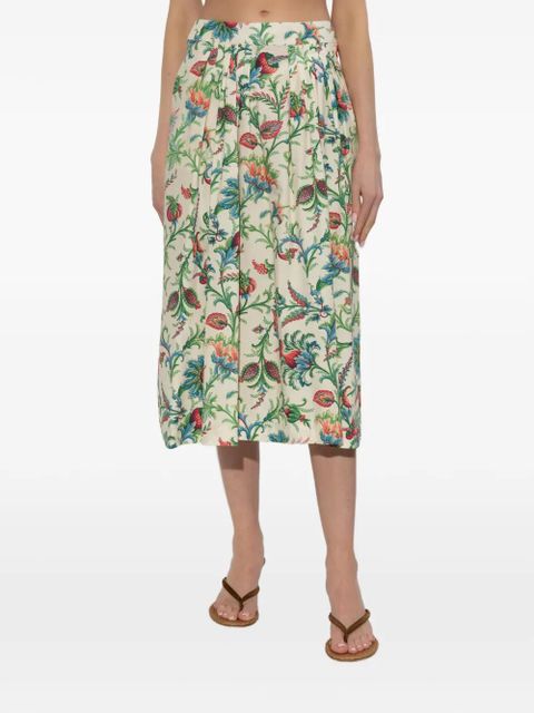 ETRO floral-pattern midi skirt - Neutrals