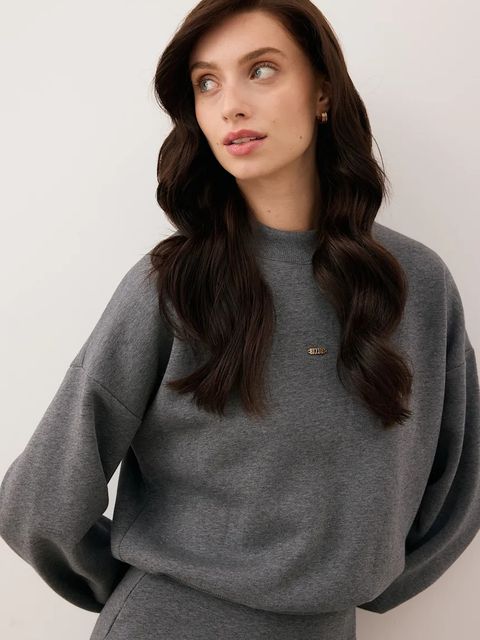 Bizuu sukienka CAGLIARI kolor szary mini oversize CAGLIARI GRAFITOWY