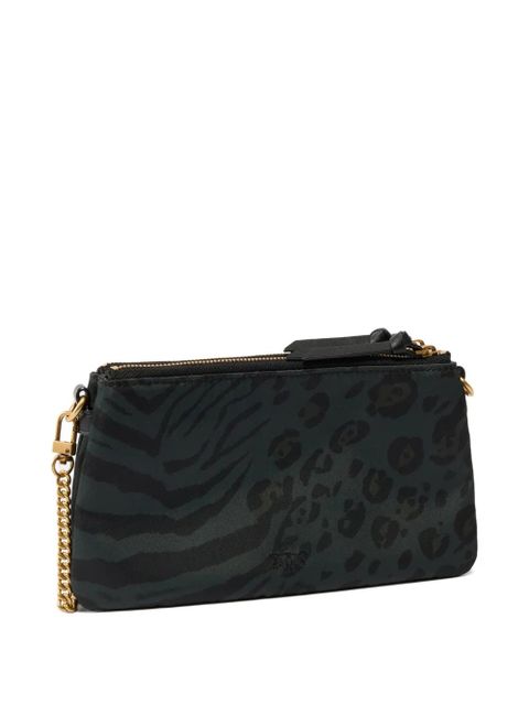 PINKO animal-print zip clutch bag - Black - zdjęcie produktu nr 2