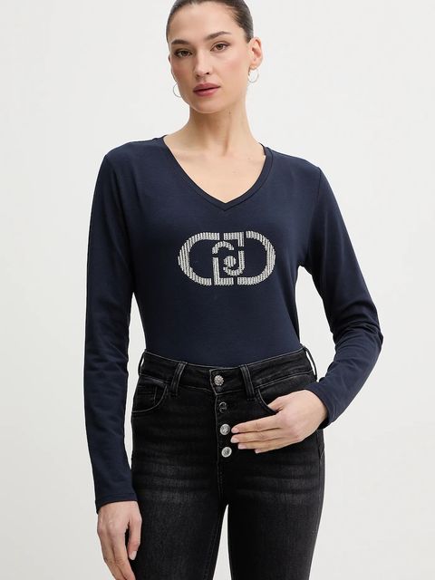 Liu Jo longsleeve kolor niebieski TA6053 JS003 - zdjęcie produktu nr 1