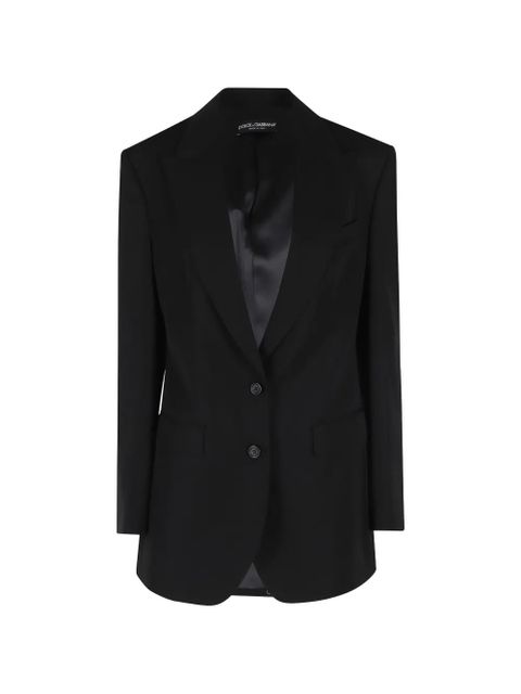 Dolce & Gabbana peaked wool blazer - Black - zdjęcie produktu nr 1