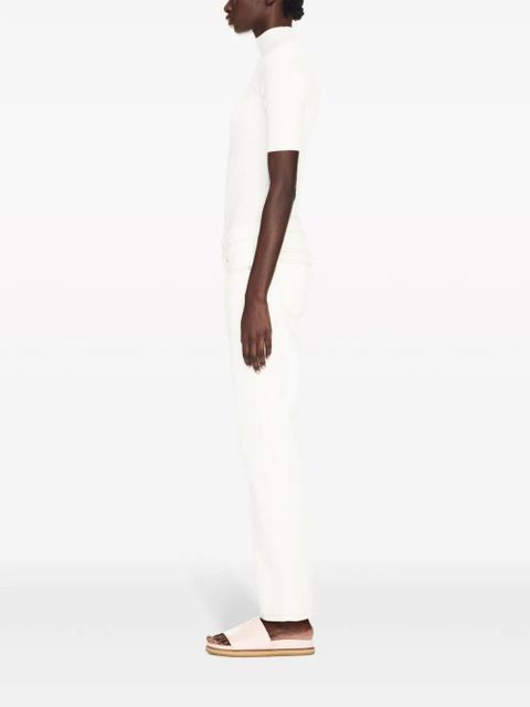 Off-White contrast-stitching straight-leg jeans