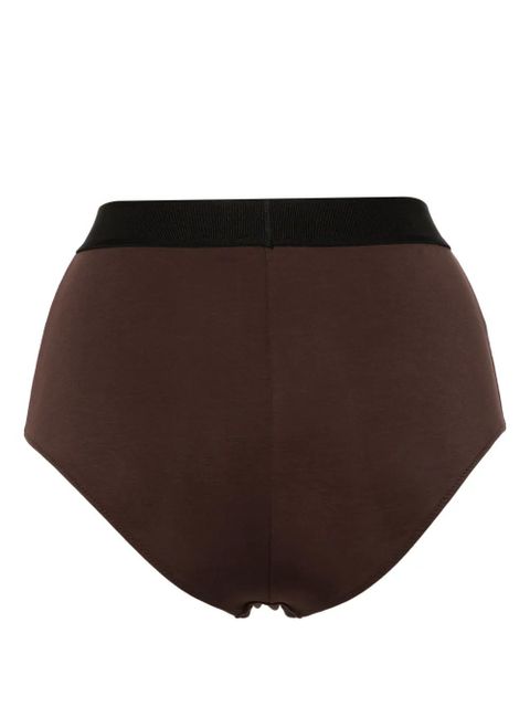 TOM FORD logo-waistband briefs - Brown - zdjęcie produktu nr 2