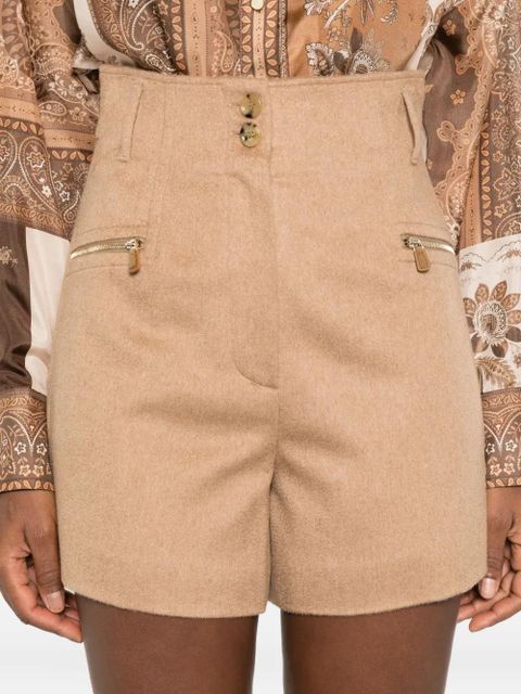 Max Mara zip-pocket shorts - Neutrals