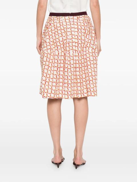 Marni geometric print skirt - Neutrals