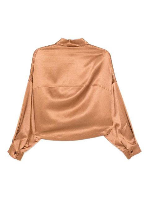Alysi long-sleeves cropped shirt - Brown - zdjęcie produktu nr 2