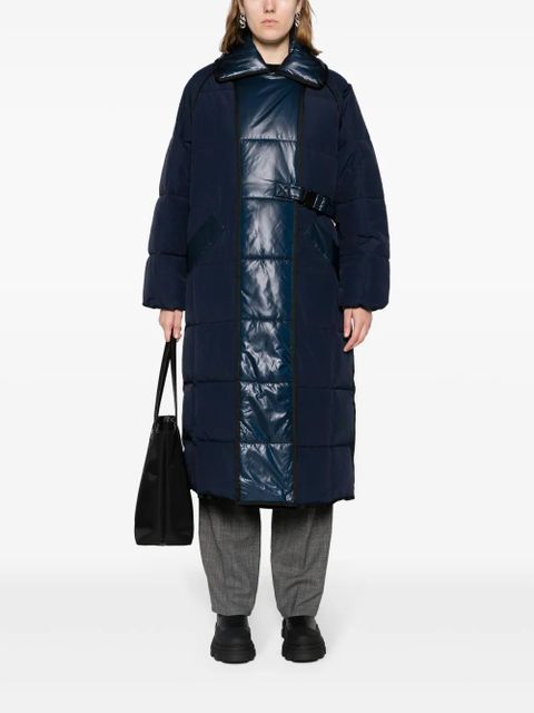 GANNI quilted puffer coat - Blue