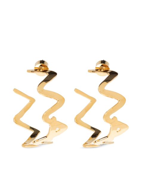 Marni logo hoop earring - Gold - zdjęcie produktu nr 1