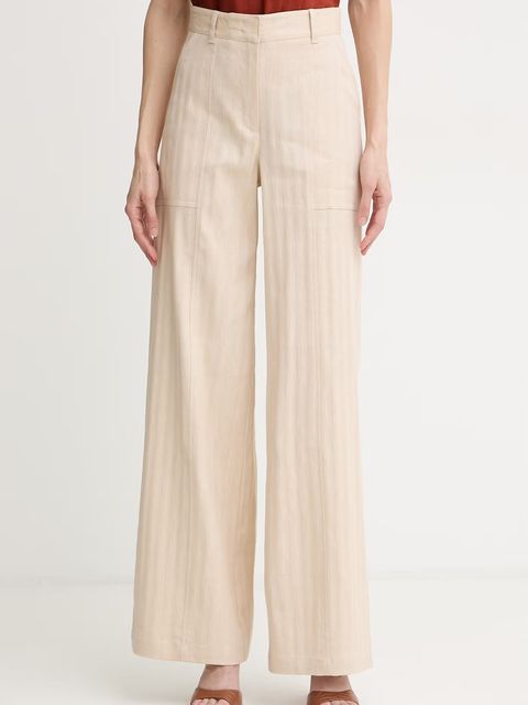 Max&Co. spodnie damskie z lnem MCOGIURATO - zdjęcie produktu nr 1