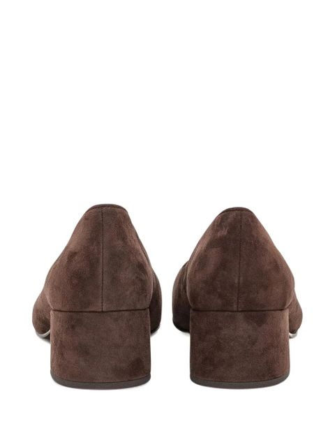 Tory Burch 45mm suede heeled pumps - Brown