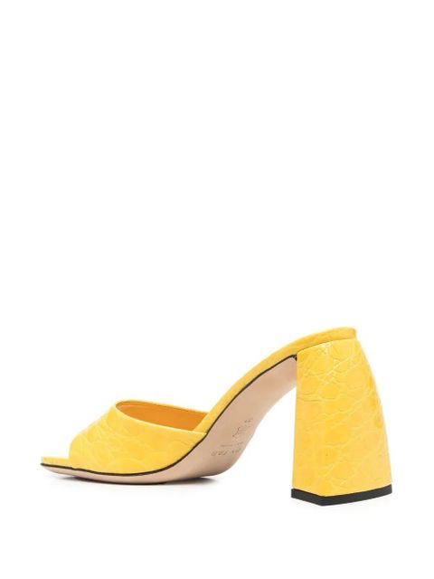 BY FAR 95mm Romy sandals - Yellow