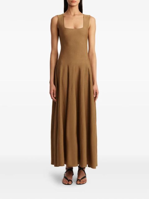KHAITE Jodie dress - Brown - zdjęcie produktu nr 2