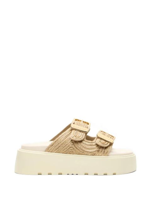 Casadei Thaiti Birki buckle-strap platform sandals - Neutrals - zdjęcie produktu nr 1