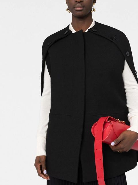 Jil Sander buttoned slit-sleeves coat - Black