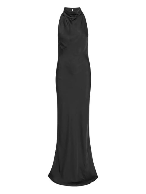 ROTATE BIRGER CHRISTENSEN halter-neck maxi dress - Black - zdjęcie produktu nr 1