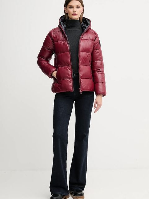 Save The Duck kurtka LOIS kolor bordowy zimowa D38090W.LOVE21