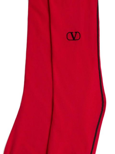 Valentino Garavani piped-trim tights - Red