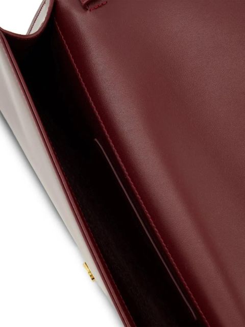 Saint Laurent Kate chain logo clutch bag - Red