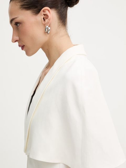 Twinset marynarka z dodatkiem lnu