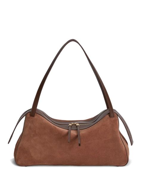 Jil Sander Dune embossed trim shoulder bag - Brown - zdjęcie produktu nr 1