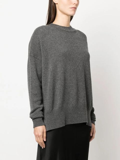 Jil Sander crew neck cashmere jumper - Grey - zdjęcie produktu nr 2
