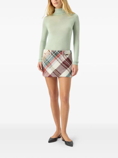 Missoni check-pattern mini skirt - White - zdjęcie produktu nr 2