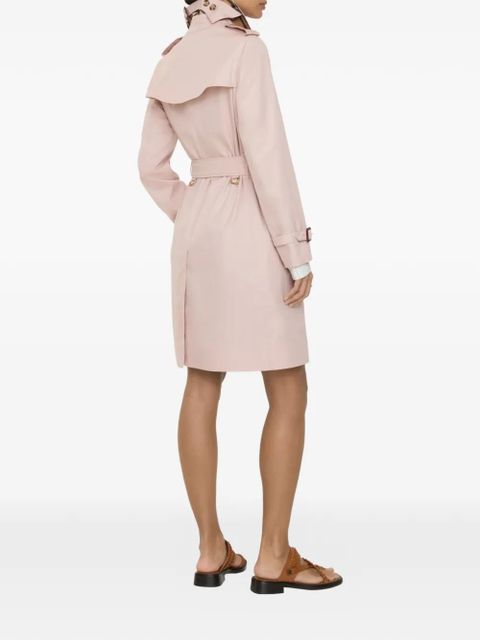 Burberry mid-length tropical gabardine Kensington trench coat - Pink