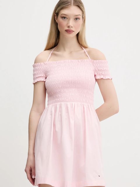 Tommy Jeans sukienka bawełniana - zdjęcie produktu nr 2