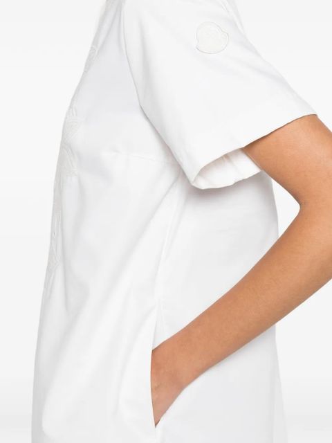 Moncler short-sleeves mini dress - White