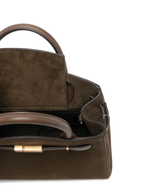 DeMellier small Hudson suede tote bag - Brown