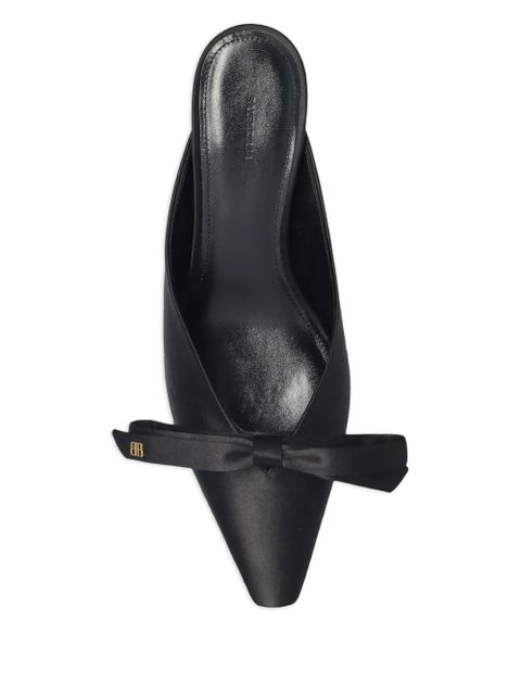 Balenciaga bow-detail pointed-toe mules - Black - zdjęcie produktu nr 2