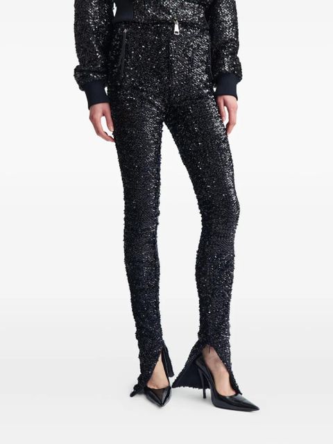 16Arlington Azra sequin-embellished trousers - Black