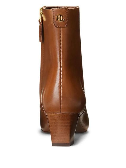 Lauren Ralph Lauren Willa leather zip-fastening boots - Brown - zdjęcie produktu nr 2
