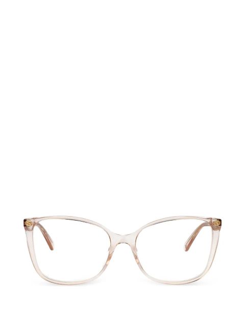 Gucci Eyewear cat-eye frame glasses - Neutrals - zdjęcie produktu nr 1