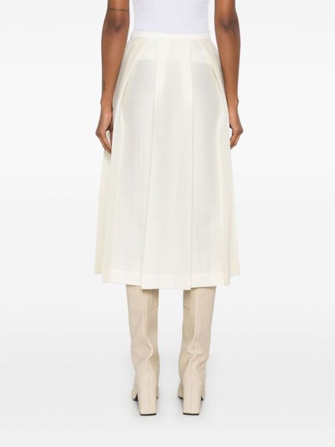 TOTEME twinflower midi skirt - White