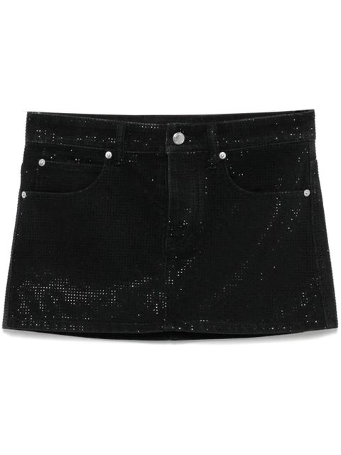 Alexander Wang crystal-embellished mini skirt - Black - zdjęcie produktu nr 1