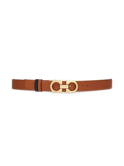 Ferragamo reversible Gancini leather belt - Brown
