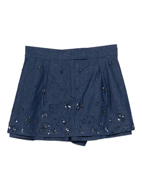 Maje sequin-embellished short shorts - Blue - zdjęcie produktu nr 1