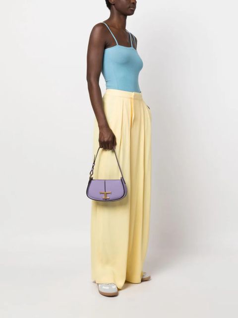 Tod's logo-plaque leather shoulder bag - Purple - zdjęcie produktu nr 2