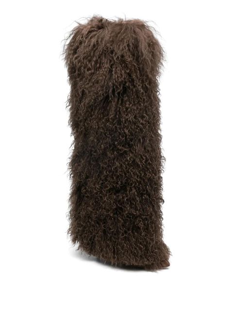 Paris Texas 105mm Furry boots - Brown - zdjęcie produktu nr 2