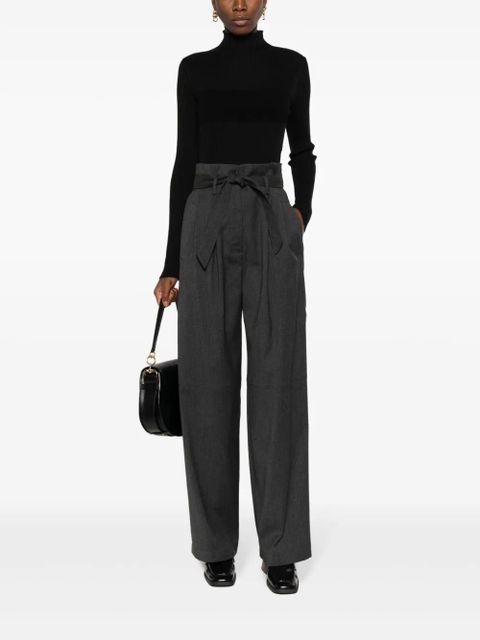 PINKO high-waist wide-leg trousers - Grey
